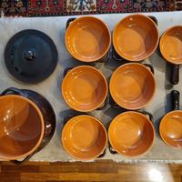 SET DI TEGAMI DI TERRACOTTA