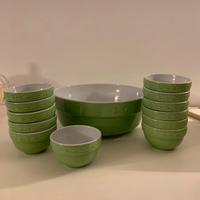 Set insalatiera e 12 coppette Saturnia