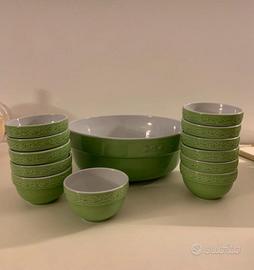 Set insalatiera e 12 coppette Saturnia