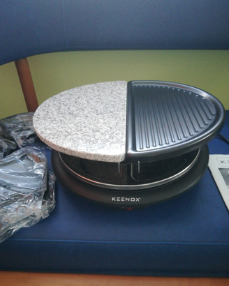 Multigrill con pietra e piastra e tegami nuovo