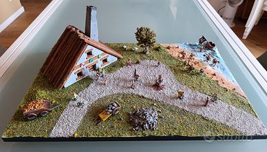 DIORAMA VILLAGGIO ASTERIX E OBELIX