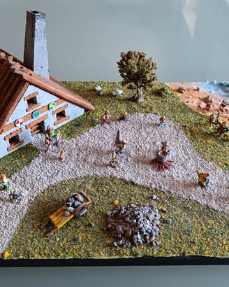 DIORAMA VILLAGGIO ASTERIX E OBELIX