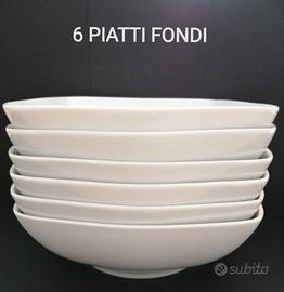 Servizio piatti da 6 in porcellana