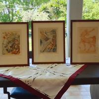 Salvador dali' 3 xilografie certificate