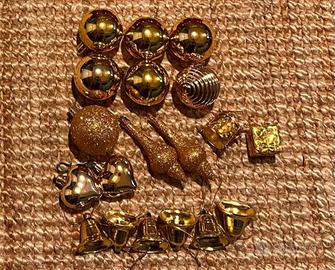 Set Palline oro Albero di Natale