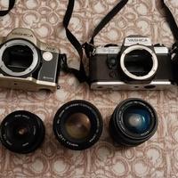 Macchine fotografiche, obiettivi e flash