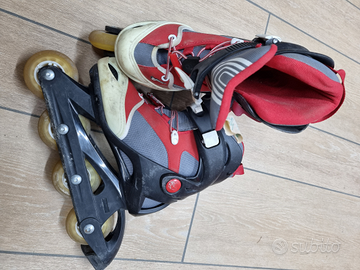 Pattini in linea regolabili da 34 a 36