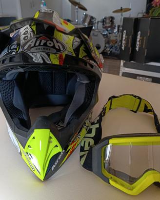 Casco Airoh + occhiali ethen