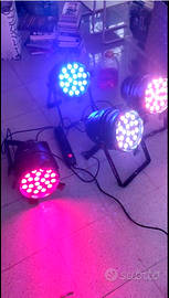 9 Pz - PAR 64 AT3 Litecraft Luci LED professional