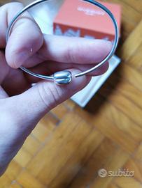 Bracciale Queriot argento 925 chicco caffè