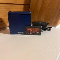 Game Boy Advance SP Blu + Yu-Gi-Oh! + Caricatore