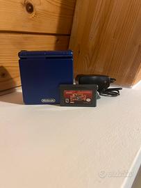 Game Boy Advance SP Blu + Yu-Gi-Oh! + Caricatore