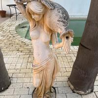 2 statue donna da giardino