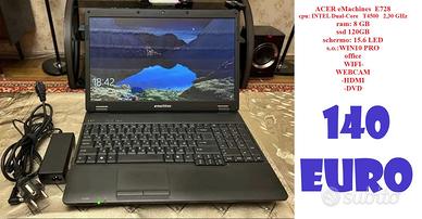 Notebook acer 8 gb ssd windows 10 office Batteria