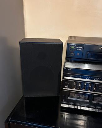 Stereo sharp e videoregistratore sony