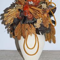 Vaso di fiori secchi IN CERAMICA INCRESPATA