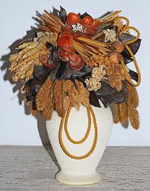 Vaso di fiori secchi IN CERAMICA INCRESPATA