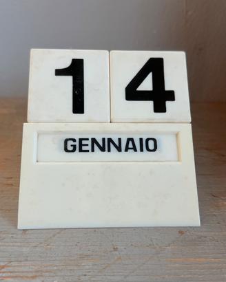 Calendario perpetuo vintage  anni ’60/’70 