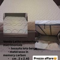 letto matrimoniale contenitore 