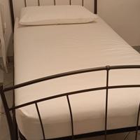 letto singolo ferro battuto rete a doghe