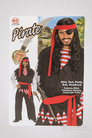 Set Completo Pirata – Costume + Parrucca Halloween