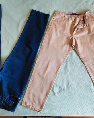 Set PANTALONI CHINOS beige. HENRI  LLOYD e Jeans