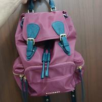 Zainetto Burberry Burgundy Nylon 