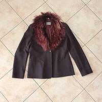 Giacca elegante Franse con collo in eco pelliccia