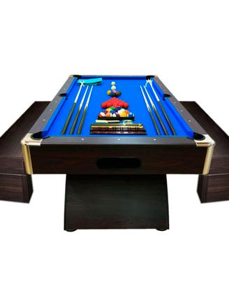 Tavolo da Biliardo Moderno 8ft con panche Bellagio