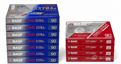 10 cassette audio BASF originali nuove sigillate