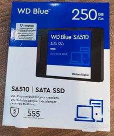 Hard Disk WD SSD da 250gb nuovi imballati da 2,5"