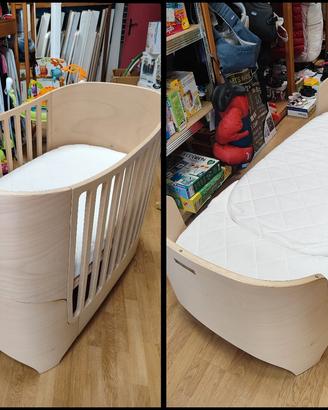 Lettino in legno evolutivo Leander