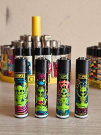 Collezione alieni accendini clipper