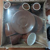 set da 6 tazze cappuccino (nuovo)