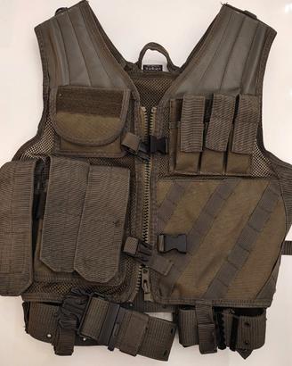Gilet Tattico Modulare MIL-TEC USMC Woodland