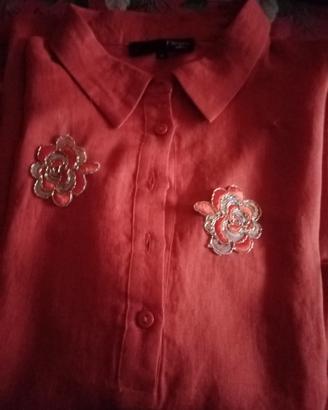 camicia particolare in lino