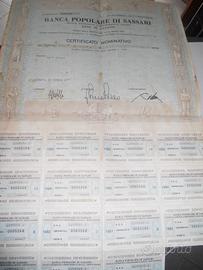 Azione banca popolare di sassari