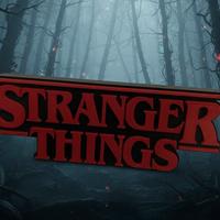Stranger Things Logo Stampa 3D Nero e Rosso