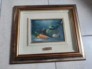 N.5 quadri ad olio lavorazione artigianale 