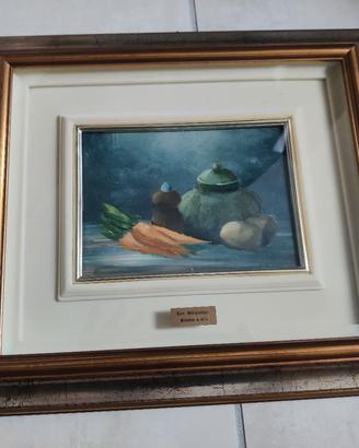 N.5 quadri ad olio lavorazione artigianale 