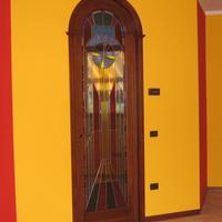 Porta in vetro colorato