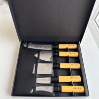 Brandani 5 Coltelli inox giapponesi pesce sushi