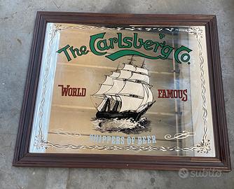 Specchio Pubblicitario Vintage "Carlsberg”
