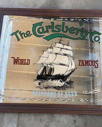Specchio Pubblicitario Vintage "Carlsberg”