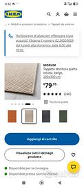 tappeto Ikea morum beige 200x300