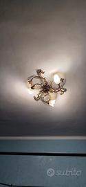 plafoniera da soffitto usato ferro battuto 