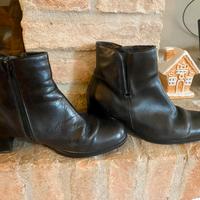 Stivaletti vera, pelle neri, taglia 39