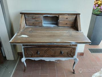 Scrittoio a ribalta + sedia 