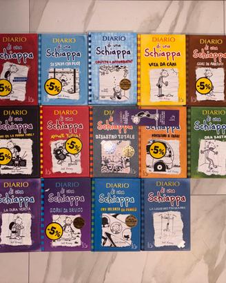 14  libri della saga “Diario Di Una Schiappa”