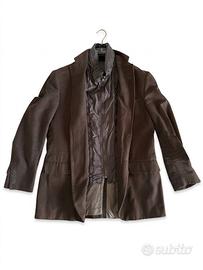 Blazer in Cotone/Lana Tessuti di Sondrio - Marrone